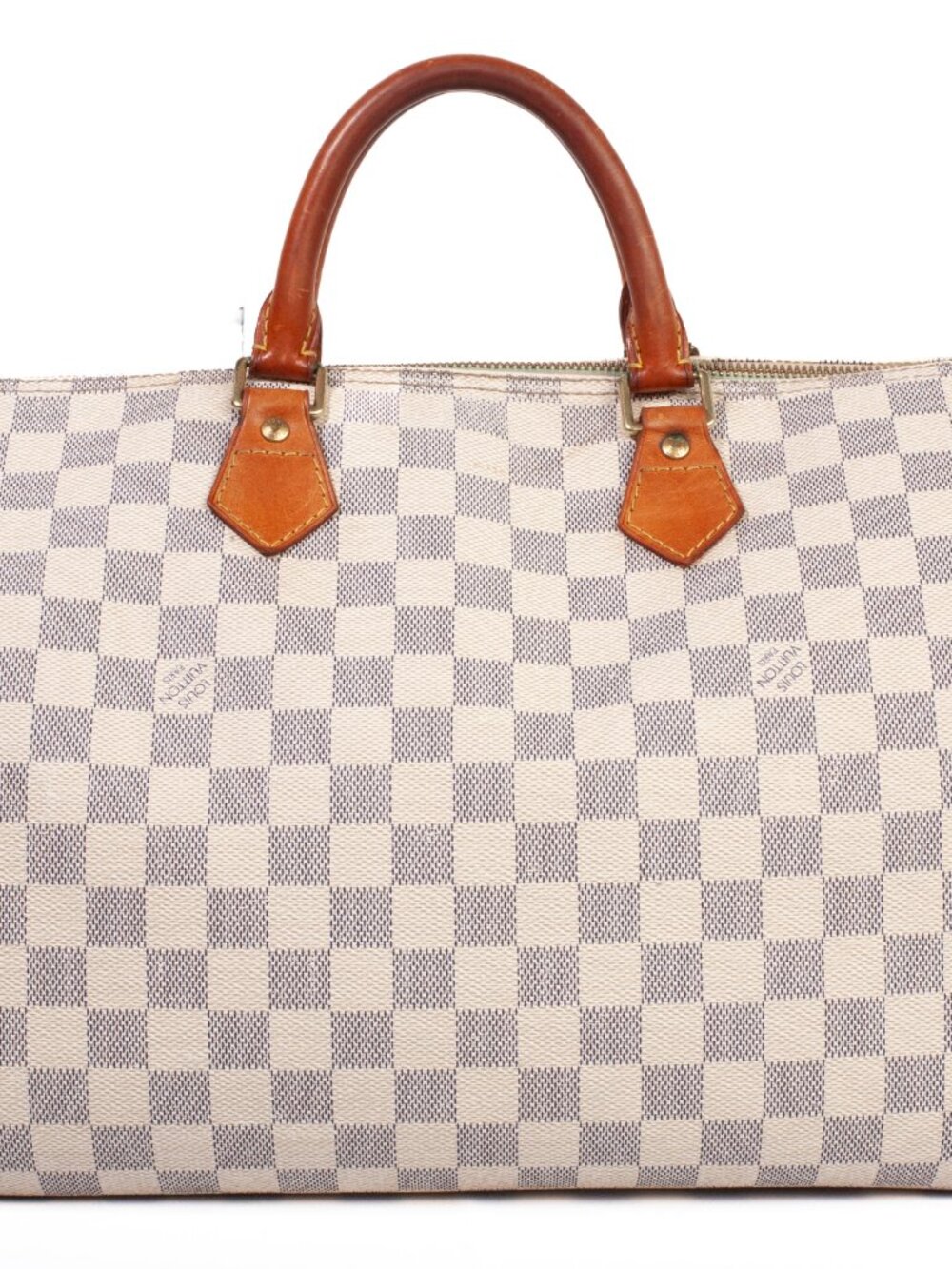 Authentic Louis Vuitton Damier Azur Canvas Speedy 35 Handbag